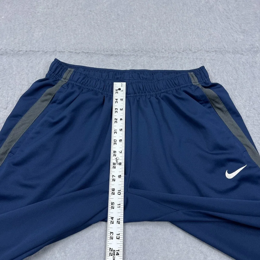 Nike Pants Womens Large Blue Epic Training Joggers Ankle Zip Warmup Track 836120
